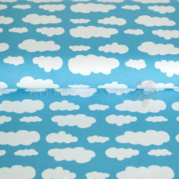 Kids Jersey clouds turquise 73003-27