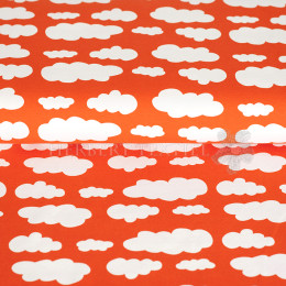 Kids Jersey clouds orange 73003-11