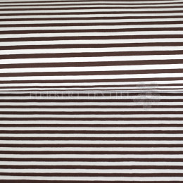 Jersey Stripes brown-white 73002-16
