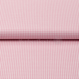 Checkered cotton 2,7mm rose
