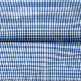 Checkered cotton 2,7mm sky blue