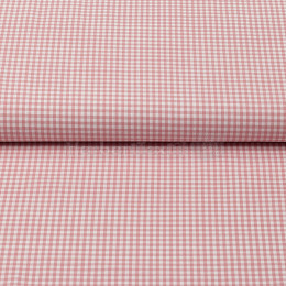 Checkered cotton 2,7mm old rose