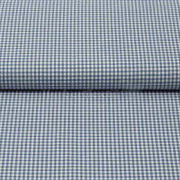 Checkered cotton 2,7mm blue