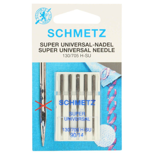 Schmetz super universal 5 needles 90-14 silver