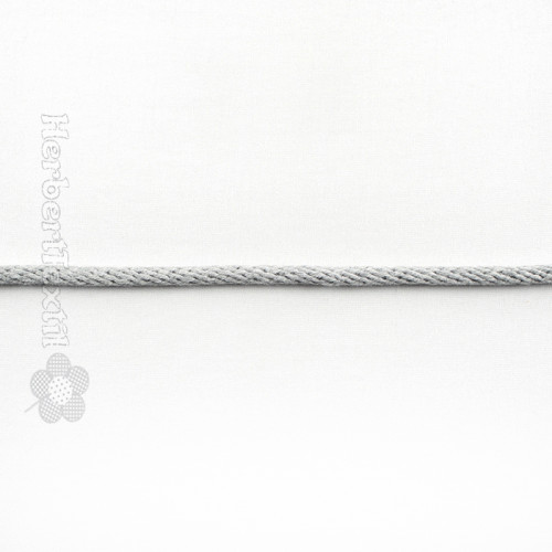 Fancy Koord round /Baumwollkordel  6mm middle grey melange