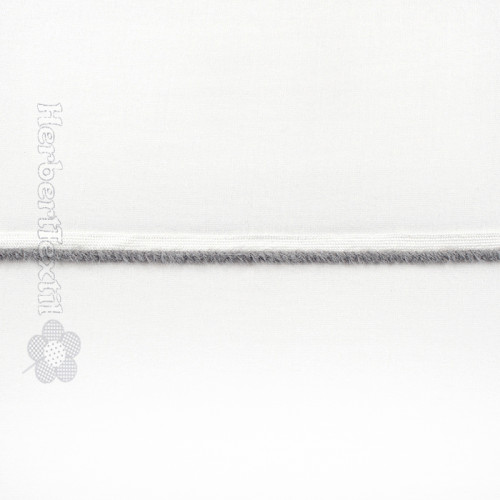 Fancy Piping Cord (Shaggy) /Paspelband Fancy Shaggy 10mm grey