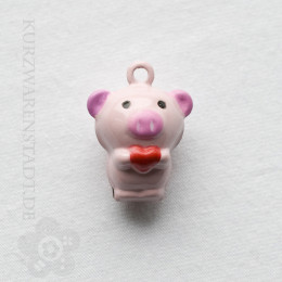 Belletjes pig with heart 9915-3