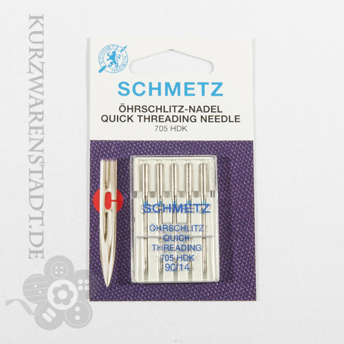 Schmetz quick threading 5 needles 90-14 silver