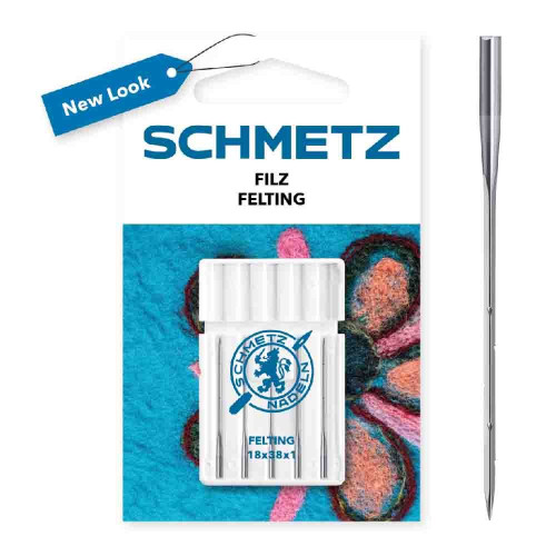 Schmetz felting 5 needles silver