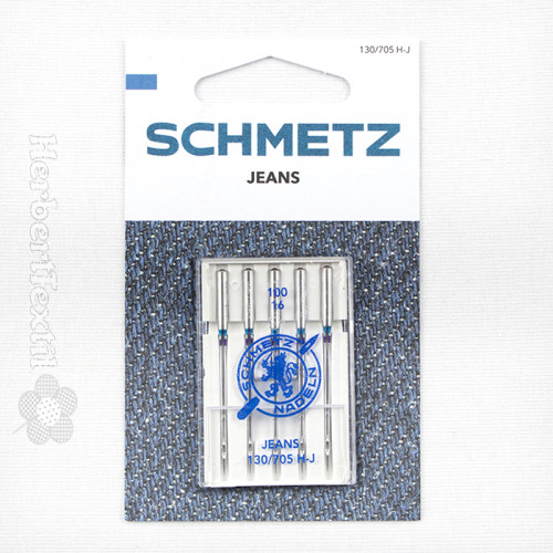 Schmetz jeans 5 needles 100-16 silver