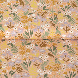 Cotton brushed flowers peach