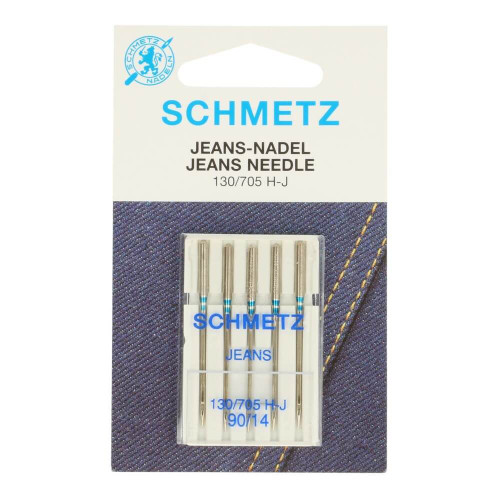 Schmetz jeans 5 needles 90-14 silver