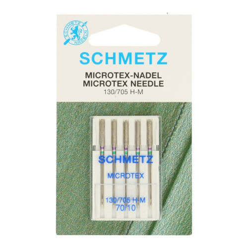 Schmetz microtex 5 needles 70-10 silver