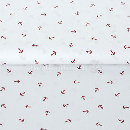 Cotton anchor white red
