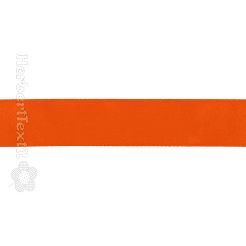 Satin Ribbon 25mm dark orange